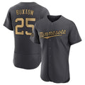 M.Twins #25 Byron Buxton Player Charcoal All-Star Limited Elite Home Fdoa Stitched Jerseys