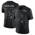 B.Ravens #14 Kyle Hamilton Player Black Limited 2026 Salute to Service Home Game Gdoa Stitched Jerseys