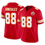 KC.Chiefs #88 Tony Gonzalez Player Red Limited Vapor F.U.S.E. Home Game Gdoa Stitched Jerseys