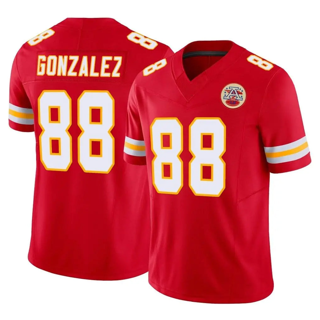 KC.Chiefs #88 Tony Gonzalez Player Red Limited Vapor F.U.S.E. Home Game Gdoa Stitched Jerseys
