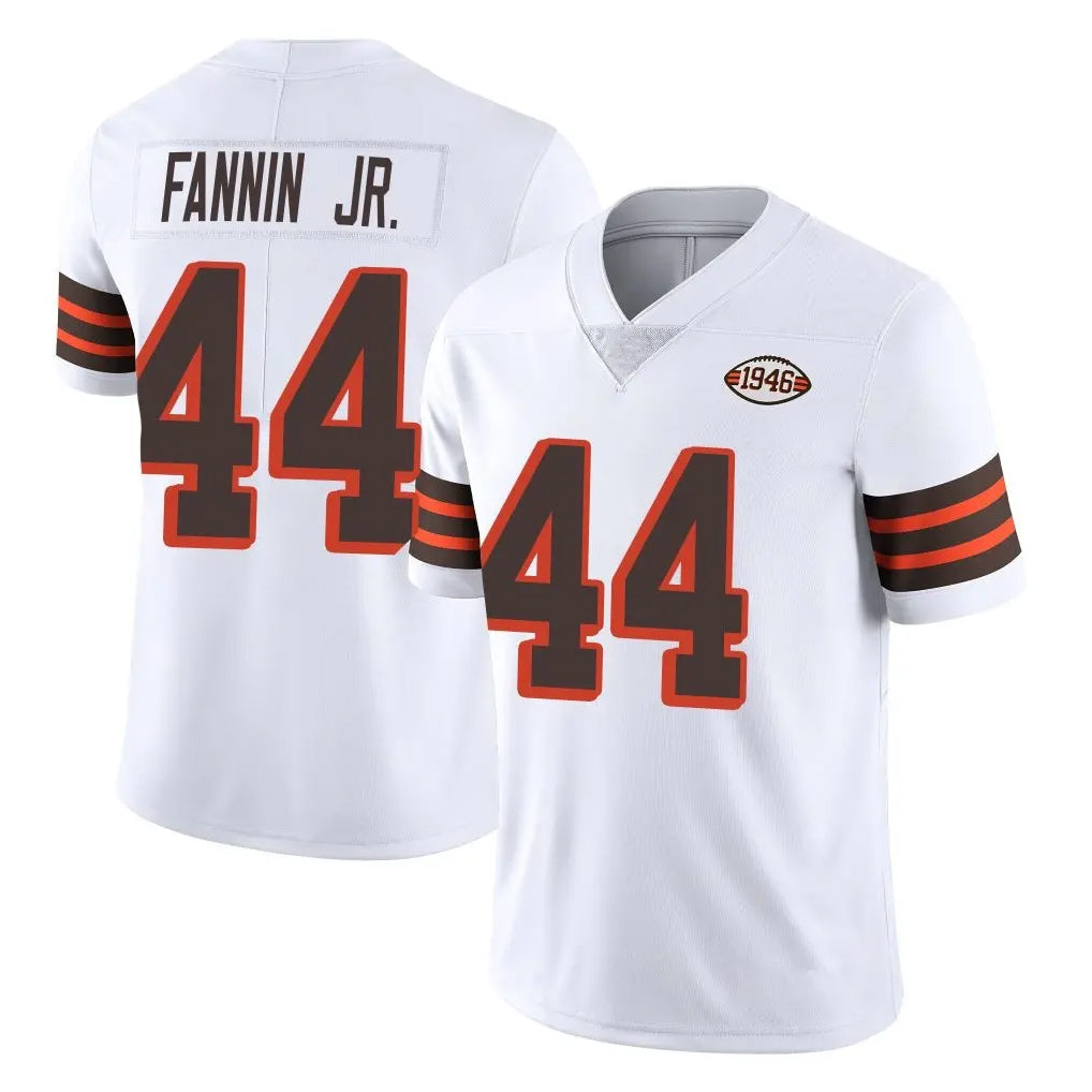 C.Browns #44 Harold Fannin Jr. Player White Limited  Vapor 1946 Collection Alternate Game Gdoa Stitched Jerseys