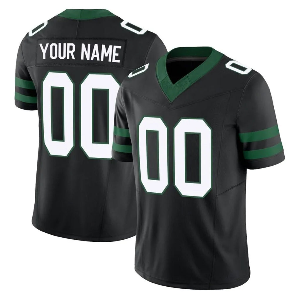 Custom NY.Jets Black Limited Legacy Vapor F.U.S.E. Home Game Any Name & Numbers Gdoa Stitched Jerseys