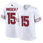 A.Cardinals #15 Gardner Minshew II Player White Home Game Gdoa Stitched Jerseys