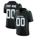 Custom NY.Jets Black Limited Vapor Home Game Any Name & Numbers Gdoa Stitched Jerseys