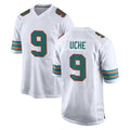 M.Dolphins #9 Joshua Uche Player White Limited Home Game Gdoa Stitched Jerseys