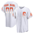 Custom SF.Giants White City Connect Home Game Any Name & Number Gdoa Stitched Jerseys