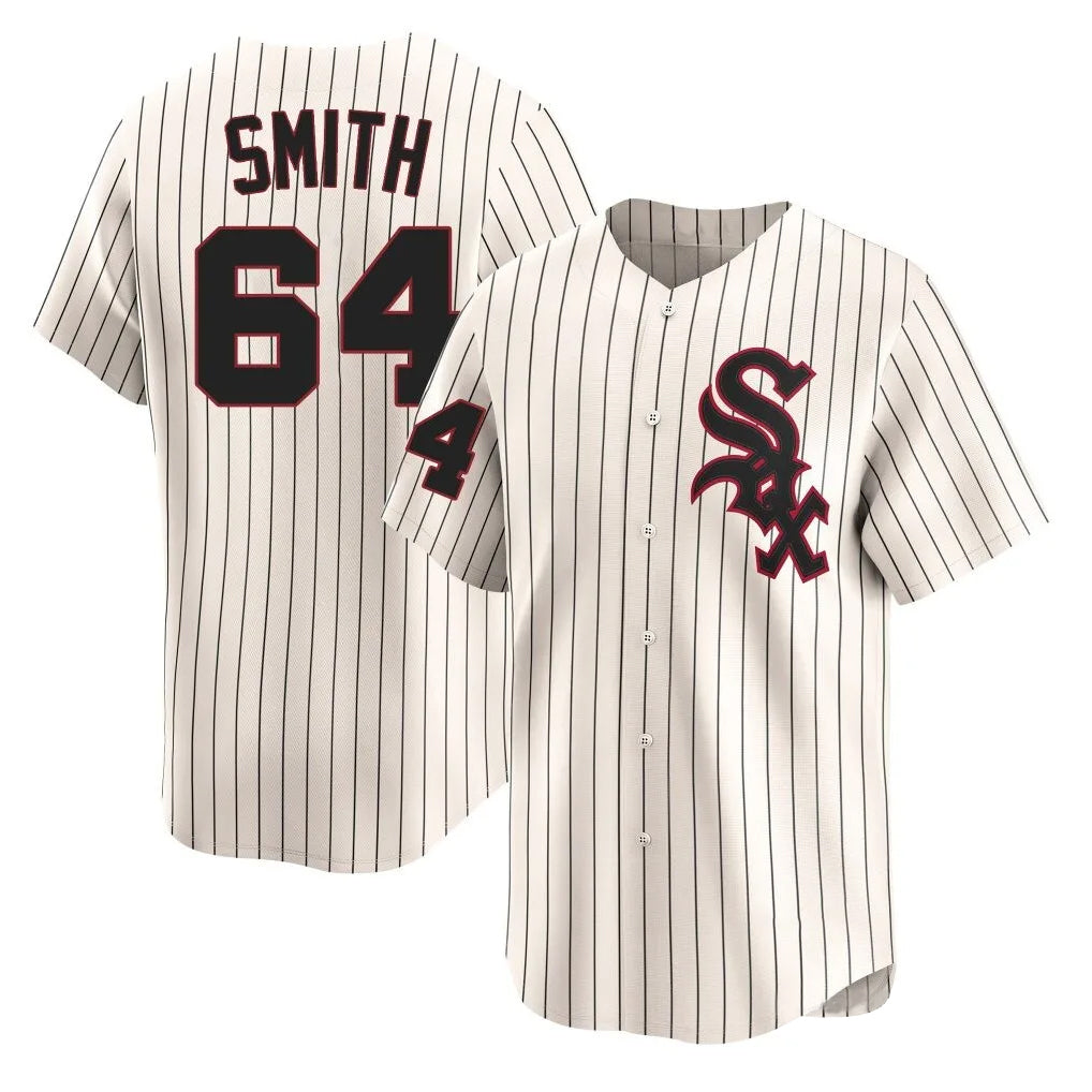 C.White Sox #64 Shane Smith Player Cream Cooperstown Collection Limited Home Gdoa Stitched Jerseys