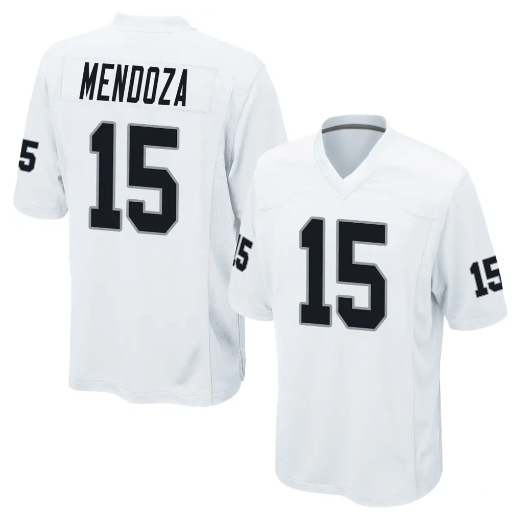 LV.Raiders #15 Fernando Mendoza Player White Home Game Gdoa Stitched Jerseys