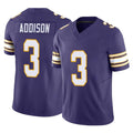 M.Vikings #3 Jordan Addison Player Purple Limited Classic Vapor F.U.S.E. Home Game Gdoa Stitched Jerseys