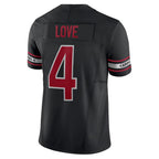 A.Cardinals #4 Jeremiyah Love Player Black Vapor F.U.S.E. Limited Home Game Gdoa Stitched Jerseys