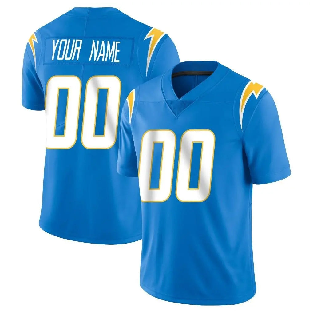 Custom LA.Chargers Blue Limited Vapor Untouchable Home Game Any Name & Numbers Gdoa Stitched Jerseys