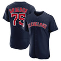 C.Guardians #75 Connor Brogdon Player Navy Limited Elite Home Gdoa Stitched Jerseys