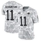 C.Panthers #11 Nic Scourton Player Arctic Camo Salute to Service Limited Gdoa Stitched Jerseys