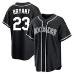 C.Rockies #23 Kris Bryant Player Black Fashion Out Home Game Gdoa Stitched Jerseys