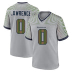 S.Seahawks #0 DeMarcus Lawrence Player Grey 2025 Rivalries Collection Home Game Gdoa Stitched Jerseys