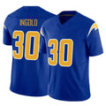 LA.Chargers #30 Alec Ingold Player Royal Limited Vapor F.U.S.E. Home Game Gdoa Stitched Jerseys