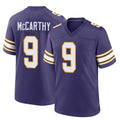 M.Vikings #9 J.J. McCarthy Player Purple Classic Home Game Gdoa Stitched Jerseys
