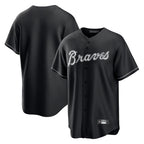 A.Braves ## Braves Blank Player Black Home Game Gdoa Stitched Jerseys
