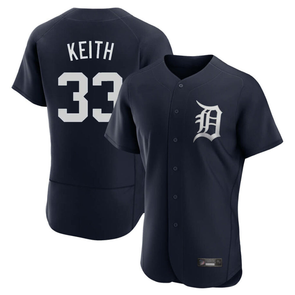 D.Tigers #33 Colt Keith Player Navy Limited Elite Home Gdoa Stitched Jerseys