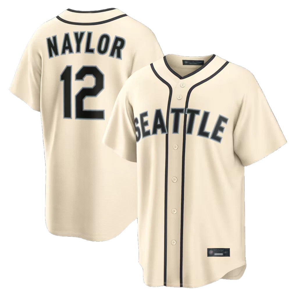 S.Mariners #12 Josh Naylor Player Cream 2026 Home Limited Fdoa Stitched Jerseys