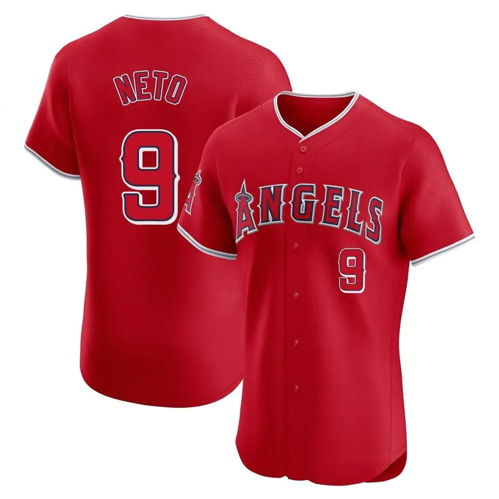 LA.Angels #9 Zach Neto Player Red Home Limited Elite Fdoa Stitched Jerseys