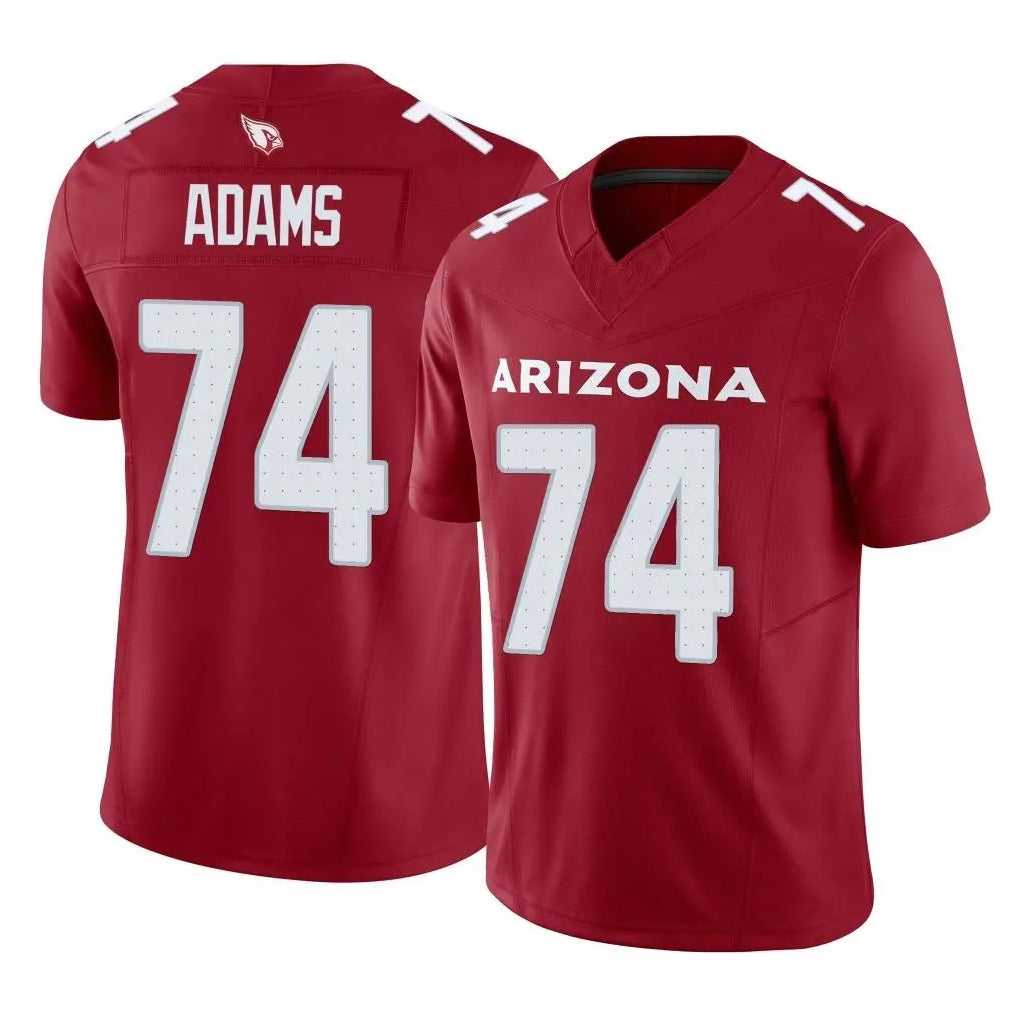 A.Cardinals #74 Isaiah Adams Player Cardinal Vapor F.U.S.E. Limited Home Game Gdoa Stitched Jerseys