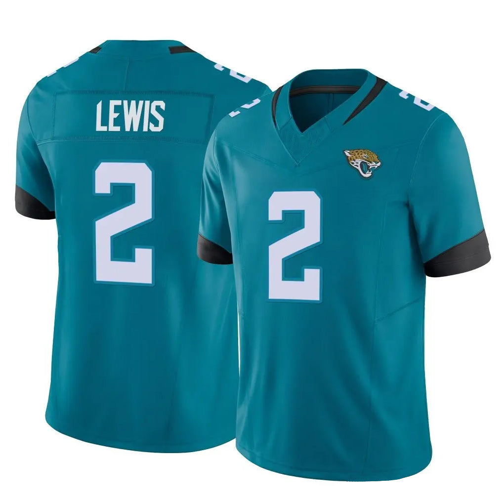 J.Jaguars #2 Jourdan Lewis Player Teal Vapor F.U.S.E. Limited Home Game Gdoa Stitched Jerseys