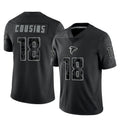 A.Falcons #18 Kirk Cousins Player Black RFLCTV Limited Gdoa Stitched Jerseys