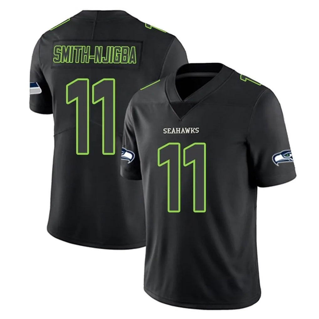 S.Seahawks #11 Jaxon Smith-Njigba Player Black Impact Limited Home Game Gdoa Stitched Jerseys