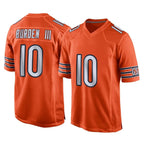 C.Bears #10 Luther Burden III Player Orange Home Game Gdoa Stitched Jerseys
