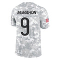 C.Bears #9 Jim McMahon Player Arctic Camo Salute to Service Limited Gdoa Stitched Jerseys