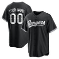 Custom T.Rangers Black Home Game Any Name & Number Gdoa Stitched Jerseys