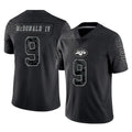 NY.Jets #9 Will McDonald IV Player Stealth Black Limited Reflective Home Game Gdoa Stitched Jerseys