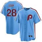 P.Phillies #28 Alec Bohm Player Light Blue Home Game Fdoa Stitched Jerseys