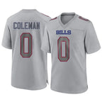 B.Bills #0 Keon Coleman Player Gray Home Game Gdoa Stitched Jerseys