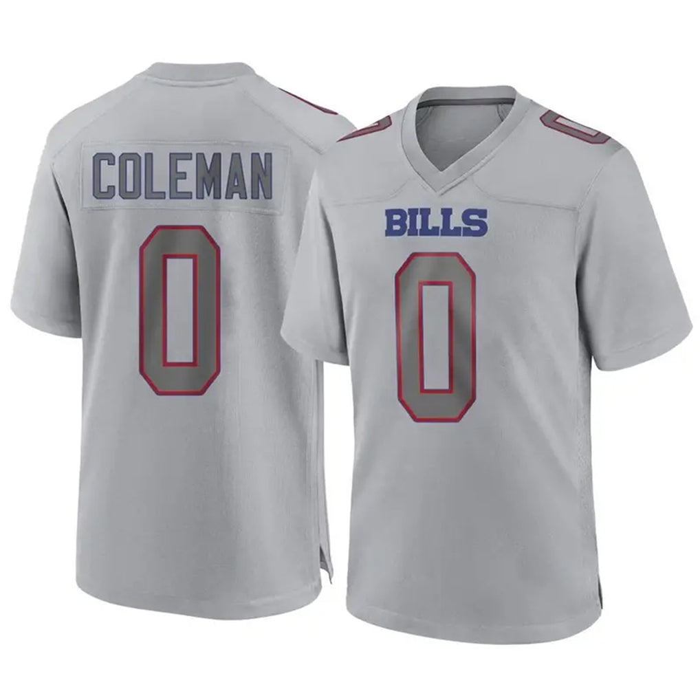 B.Bills #0 Keon Coleman Player Gray Home Game Gdoa Stitched Jerseys