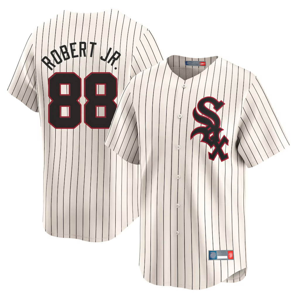 C.White Sox #88 Luis Robert Jr Player Cream Cooperstown Collection Limited Home Gdoa Stitched Jerseys