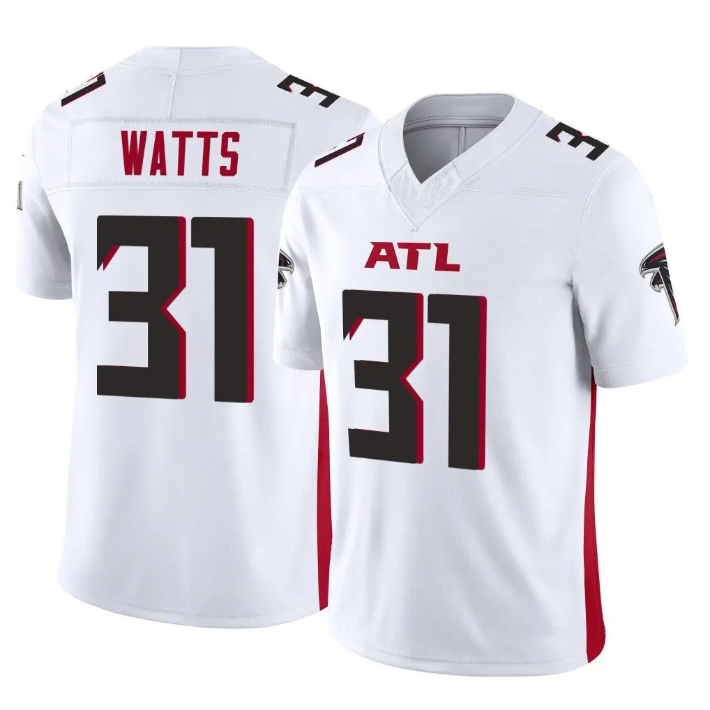 A.Falcons #31 Xavier Watts Player White Vapor F.U.S.E. Limited Gdoa Stitched Jerseys