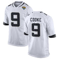 J.Jaguars #9 Logan Cooke Player White Home Game Gdoa Stitched Jerseys