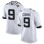 J.Jaguars #9 Logan Cooke Player White Home Game Gdoa Stitched Jerseys