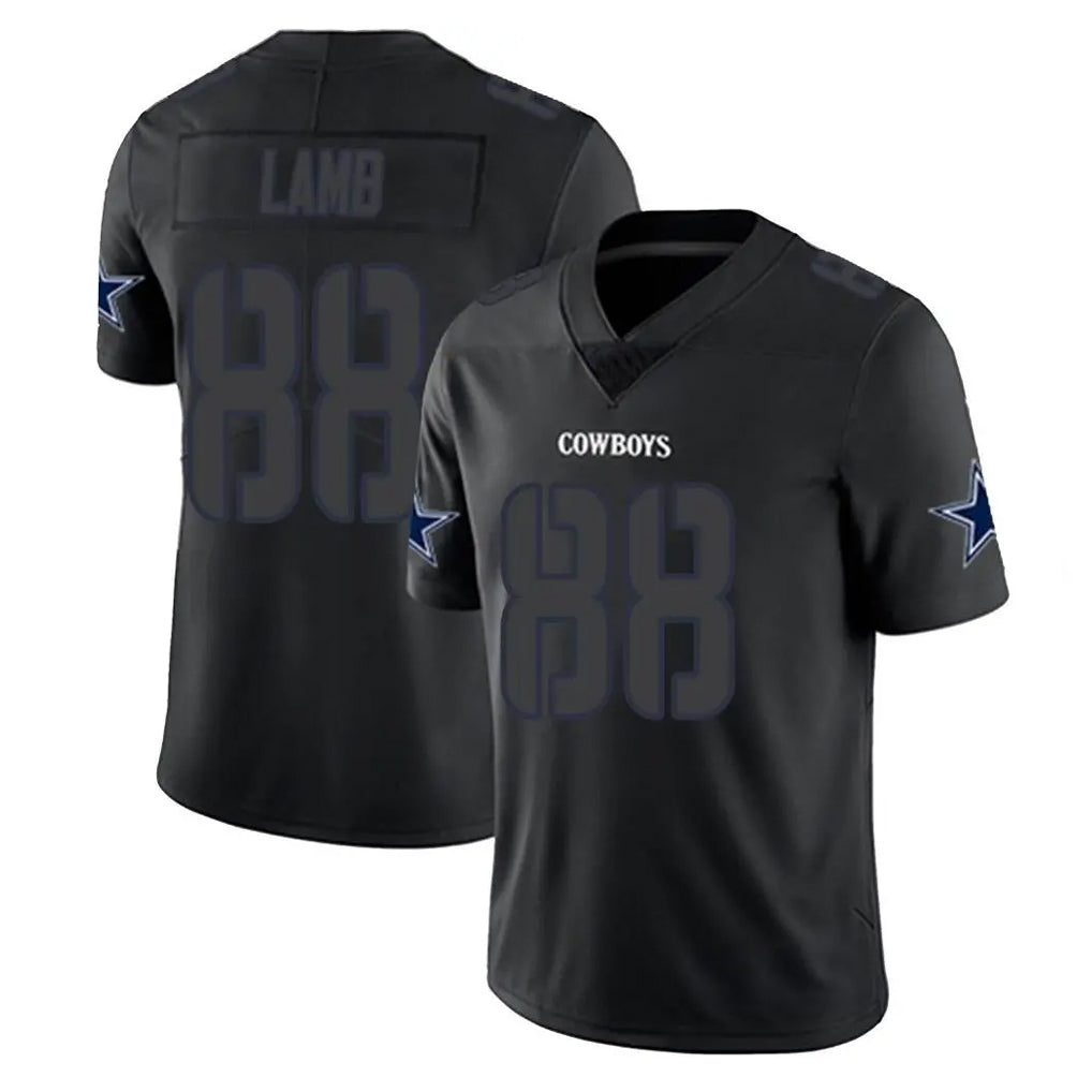 D.Cowboys #88 CeeDee Lamb Player Black Impact Limited Home Game Gdoa Stitched Jerseys