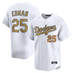 LA.Dodgers #25 Tommy Edman Player Gold Collection Limited Home Fdoa Stitched Jerseys