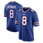 B.Bills #8 Terrel Bernard Player Royal Home Game Gdoa Stitched Jerseys
