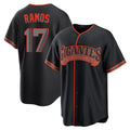SF.Giants #17 Heliot Ramos Player Black Alternate Limited Fdoa Stitched Jerseys