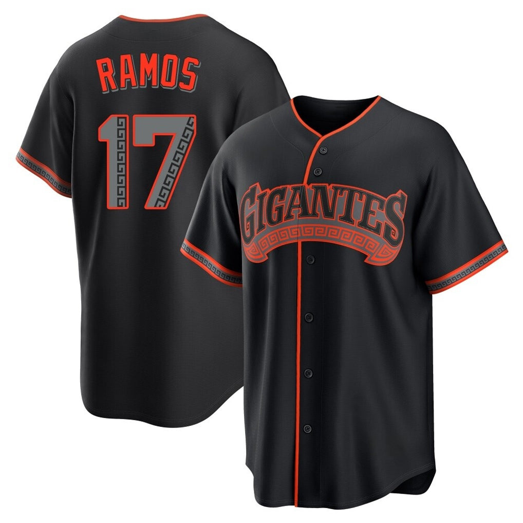 SF.Giants #17 Heliot Ramos Player Black Alternate Limited Fdoa Stitched Jerseys