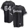 C.White Sox #64 Shane Smith Player Black City Connect Home Game Gdoa Stitched Jerseys