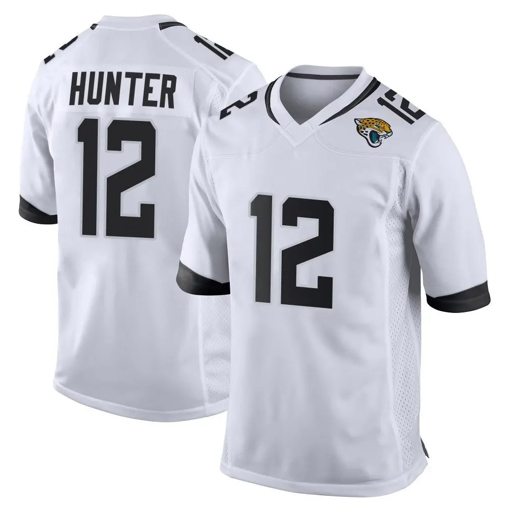 J.Jaguars #12 Travis Hunter Player White Home Game Gdoa Stitched Jerseys