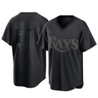 T.Bay Rays #31 Cedric Mullins Player Black Home Game Fdoa Stitched Jerseys