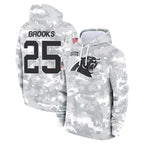 C.Panthers #25 Jonathon Brooks Player Arctic Camo Salute to Service Pullover Hoodies Limited Game Gdoa Stitched Jerseys