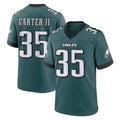P.Eagles #35 Michael Carter II Player Green Home Game Gdoa Stitched Jerseys